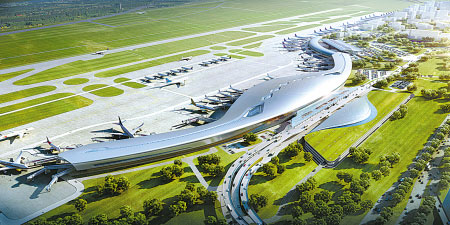 宁波机场T2航站楼效果图-城建动态-杭州写字楼网