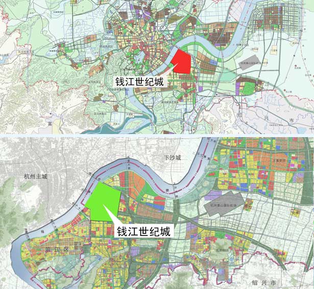 钱江世纪城范围图图片
